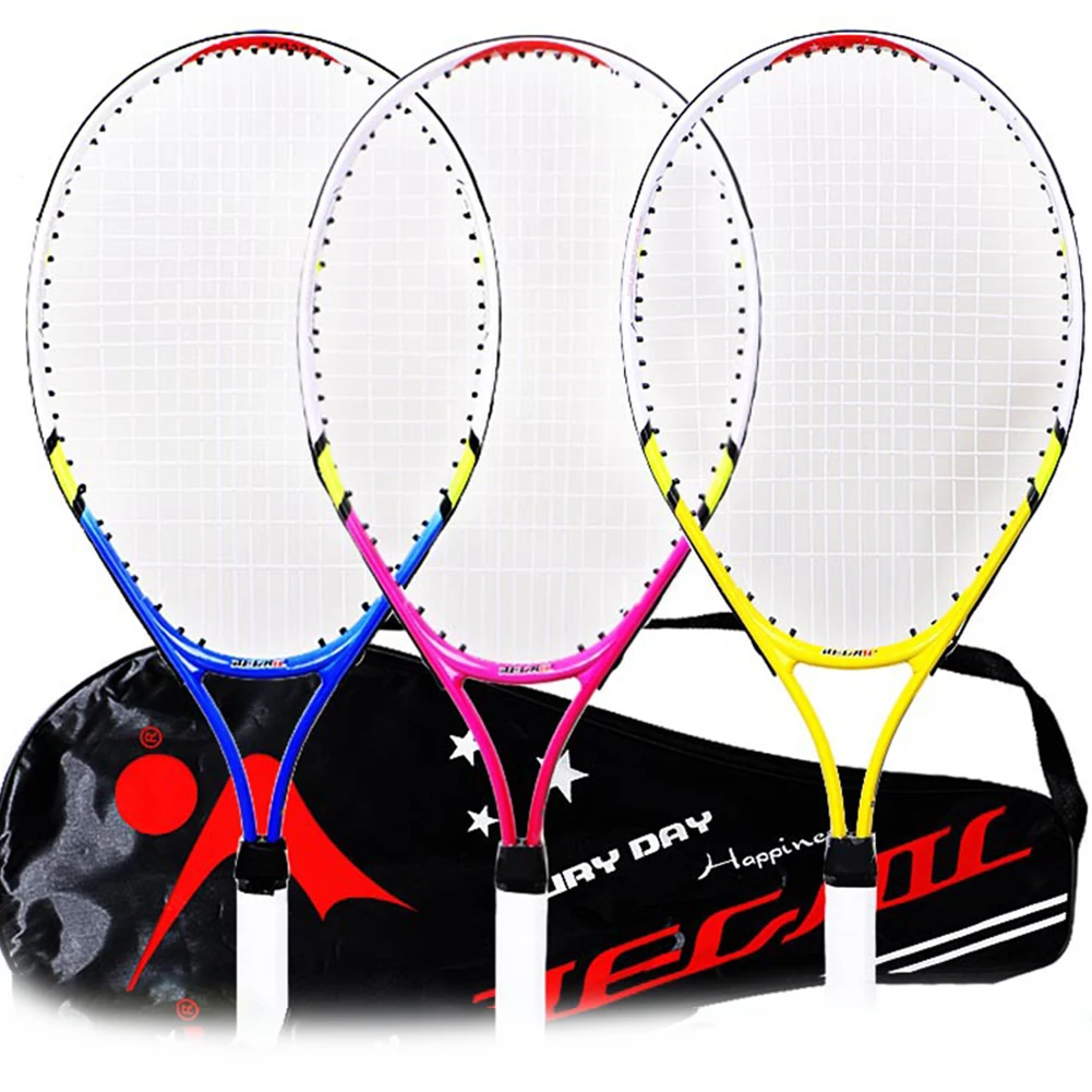 

1pcs 23 Inch Special Tennis Racket For Teenagers Training Strong Nylon Wire Uniqueness Lightweight Small Handle For Children