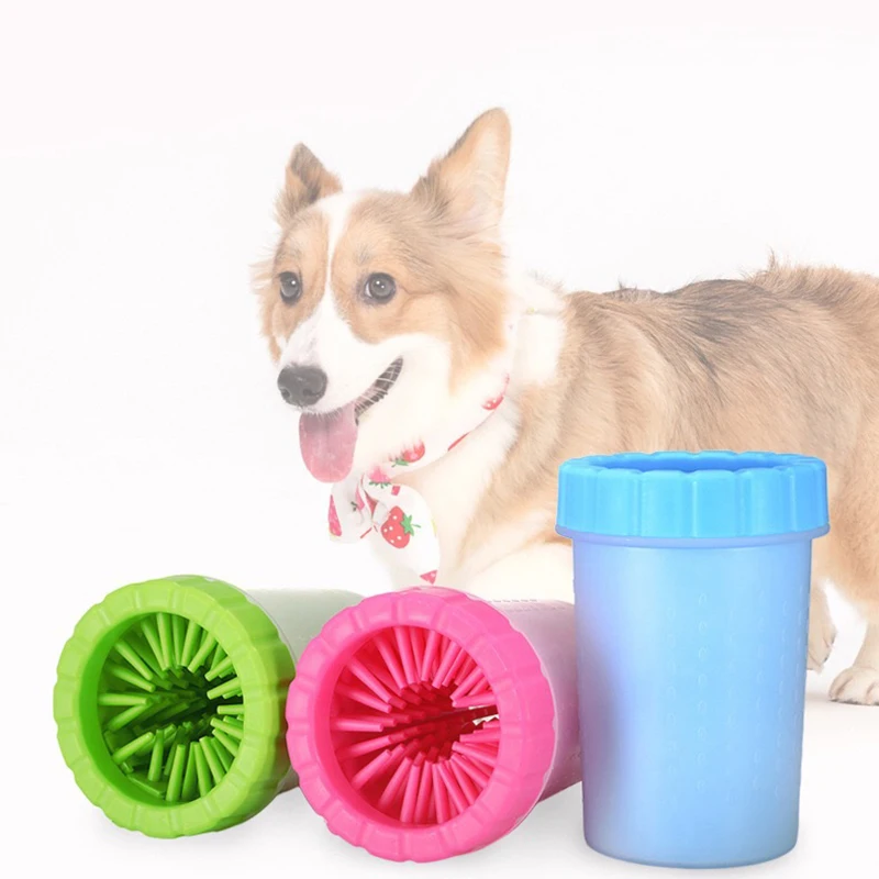 

Pet Dog cat Paw Cleaner Cup Outdoor portable Soft Silicone Combs Quickly Wash Foot Cleaning Bucket Pet Foot Wash Tools Dog Stuff