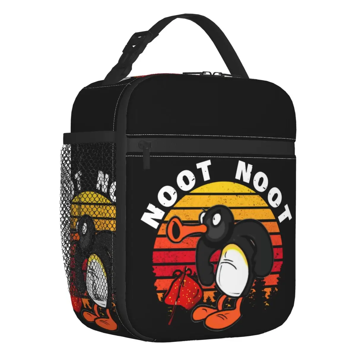 

Noot Noot Pingu Funny Portable Lunch Box Multifunction Ulzzang Thermal Cooler Food Insulated Lunch Bag Kids School Children
