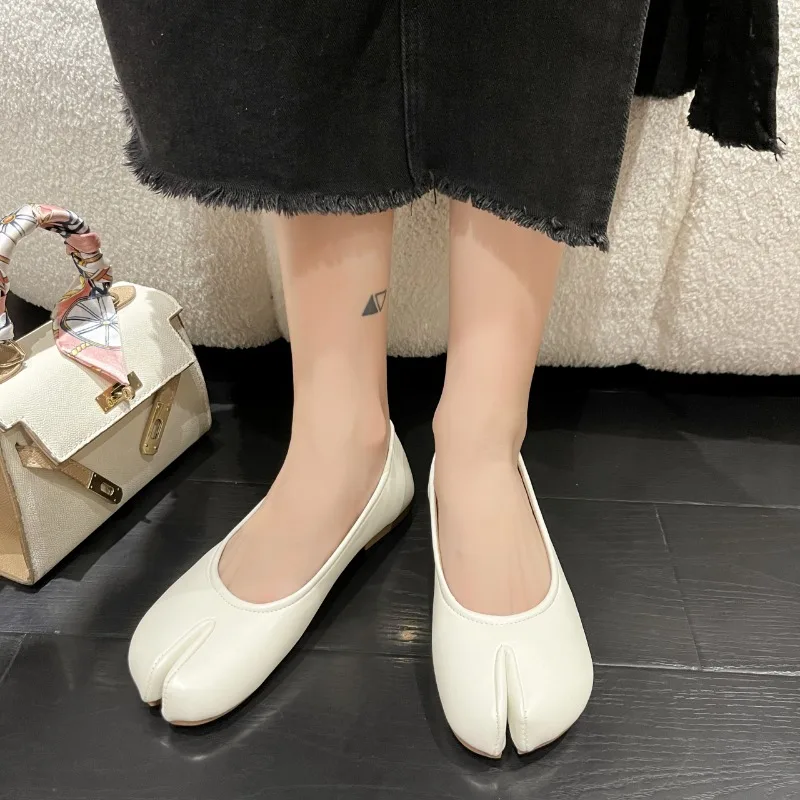 Женские босоножки с разрезом Туфли Мэри Джейн на плоской подошве повседневные