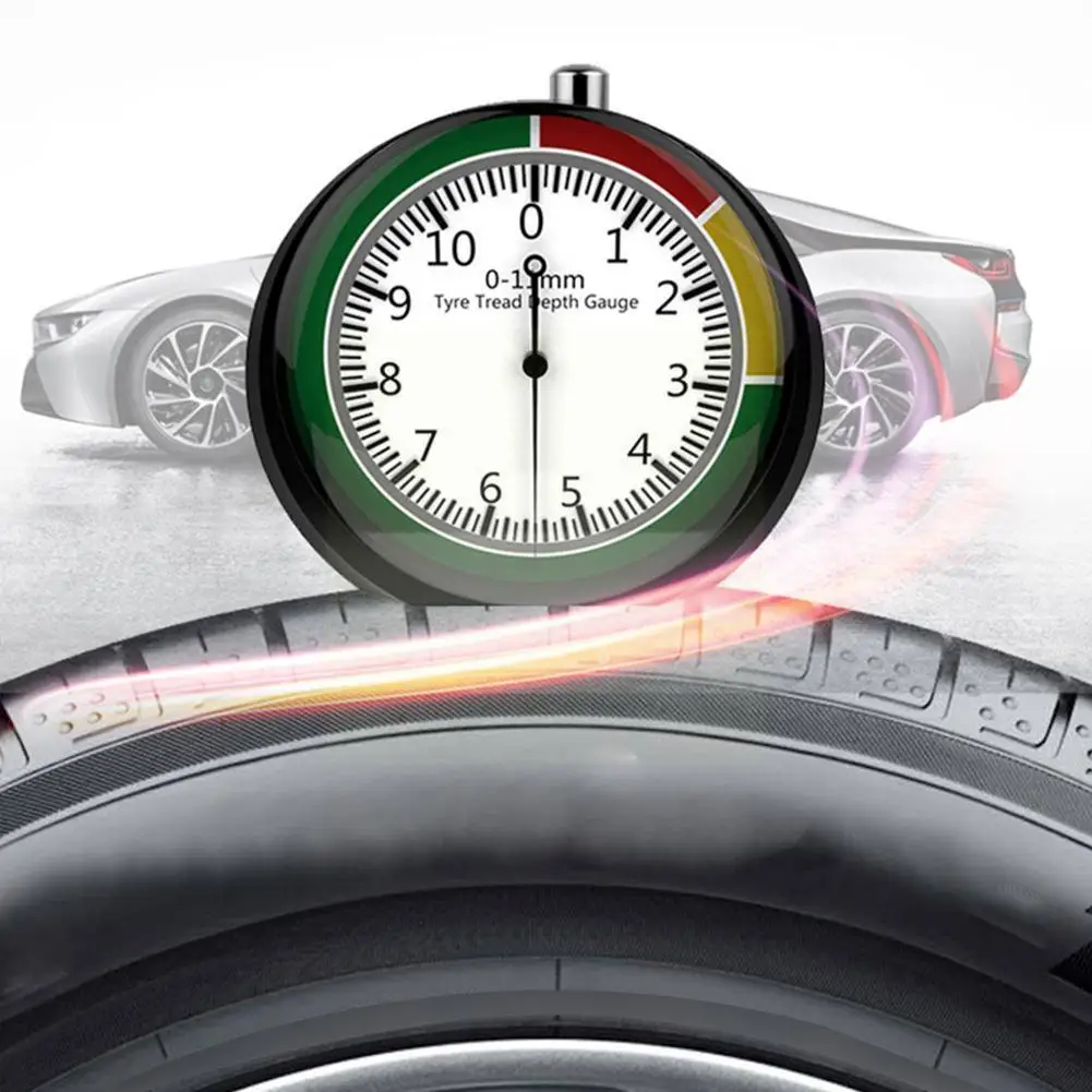 

Steel Car Tyre Tread Depth Gauge Trucks Van Measure Tire Pointer Device Monitor Tool Z4Y0