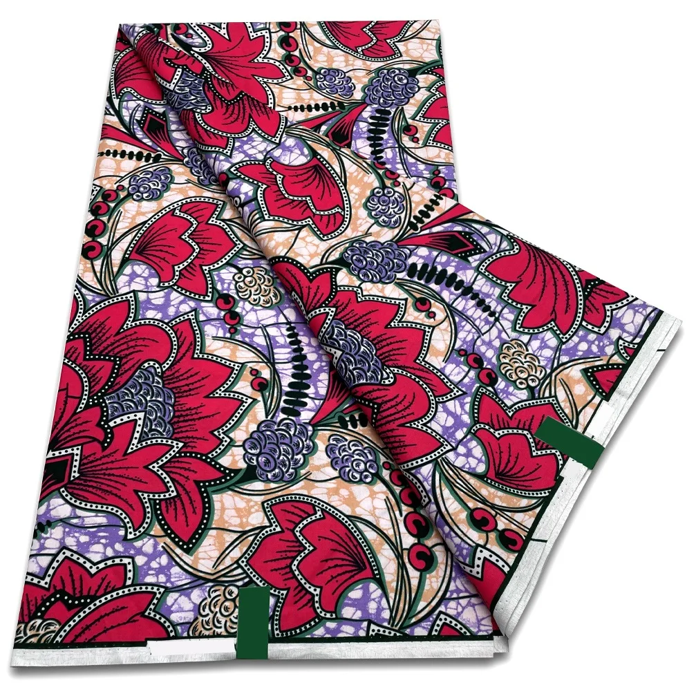 Новая ткань с Африканским воском 2024 модная Анкары хлопковая мягкая Дизайнерская