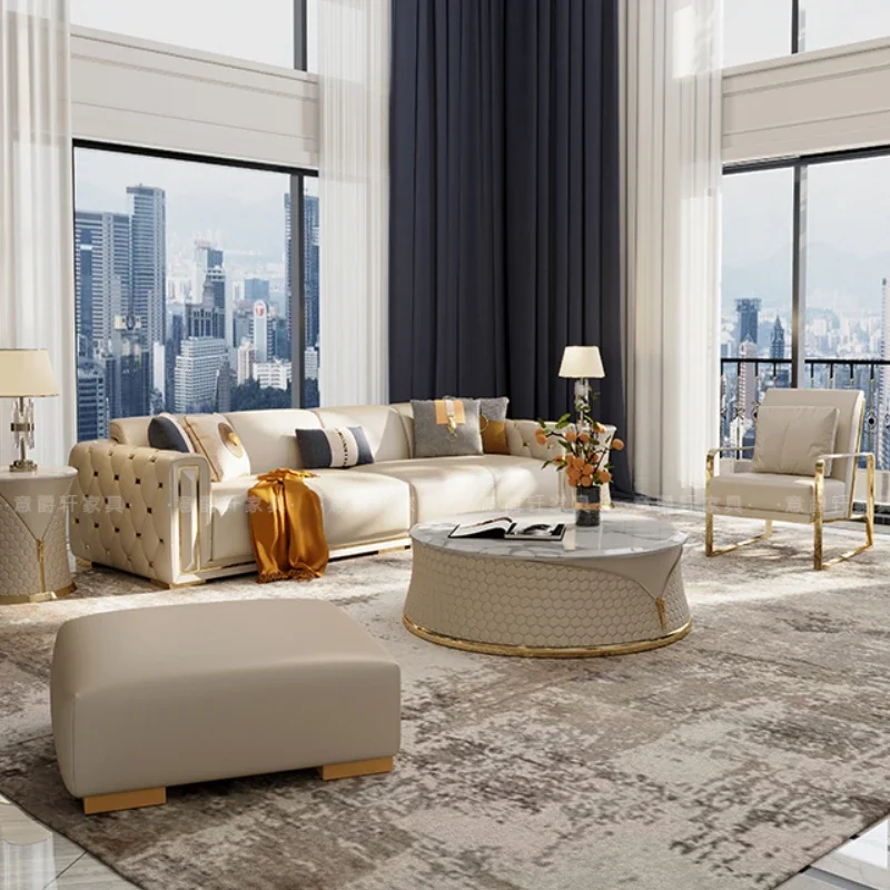 Дизайнерские диваны из натуральной кожи роскошный итальянский современный