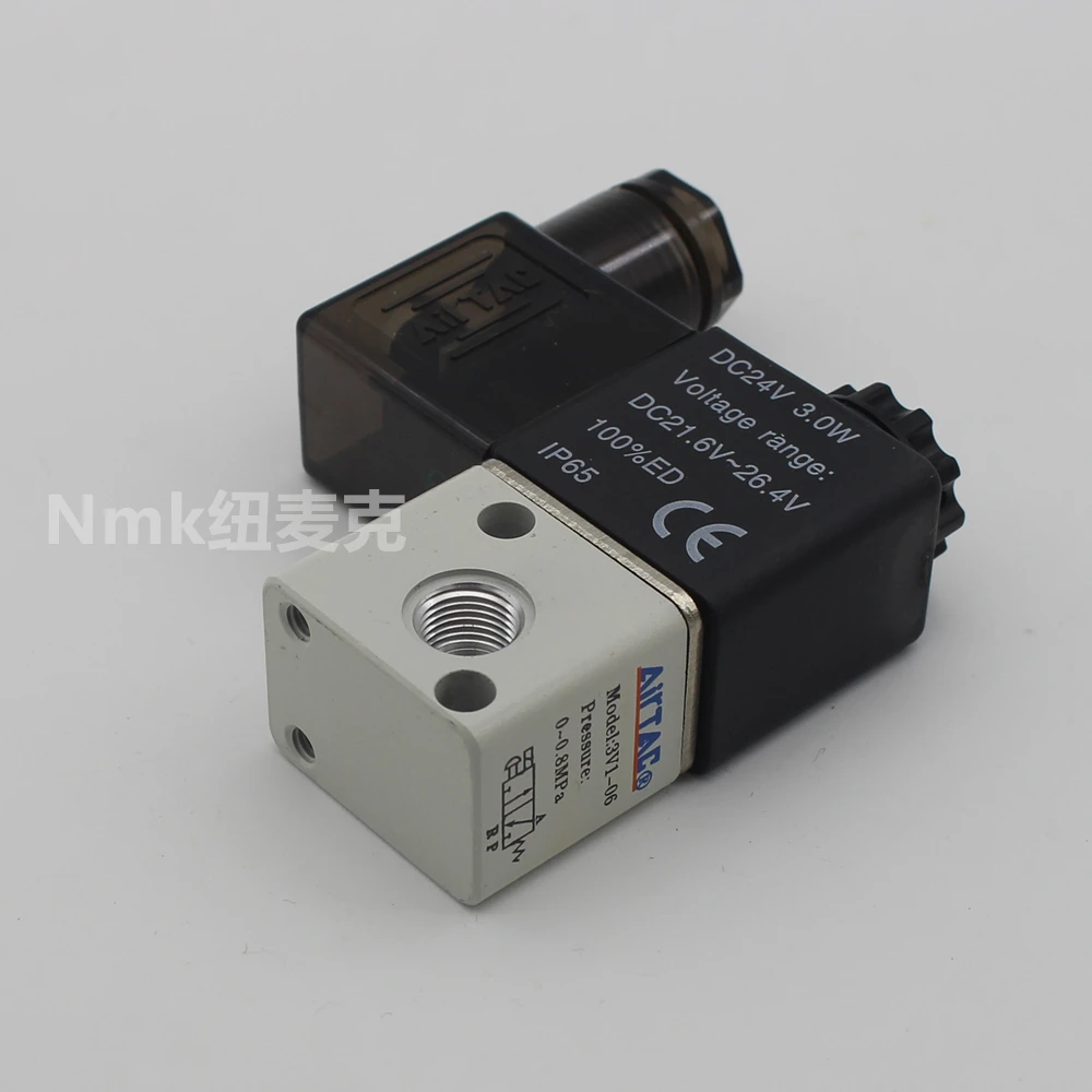 

Пневматический воздушный электромагнитный клапан, 2 положения, 3 порта, 1/8 BSP, внутренняя резьба, NC, нормально закрытый электрический магнитный клапан 12 В, 24 В, 220 В