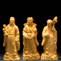 1521cm fu lu shou three gods statue wood statue crafts new longevity god mascot praying statue home decoration feng shui