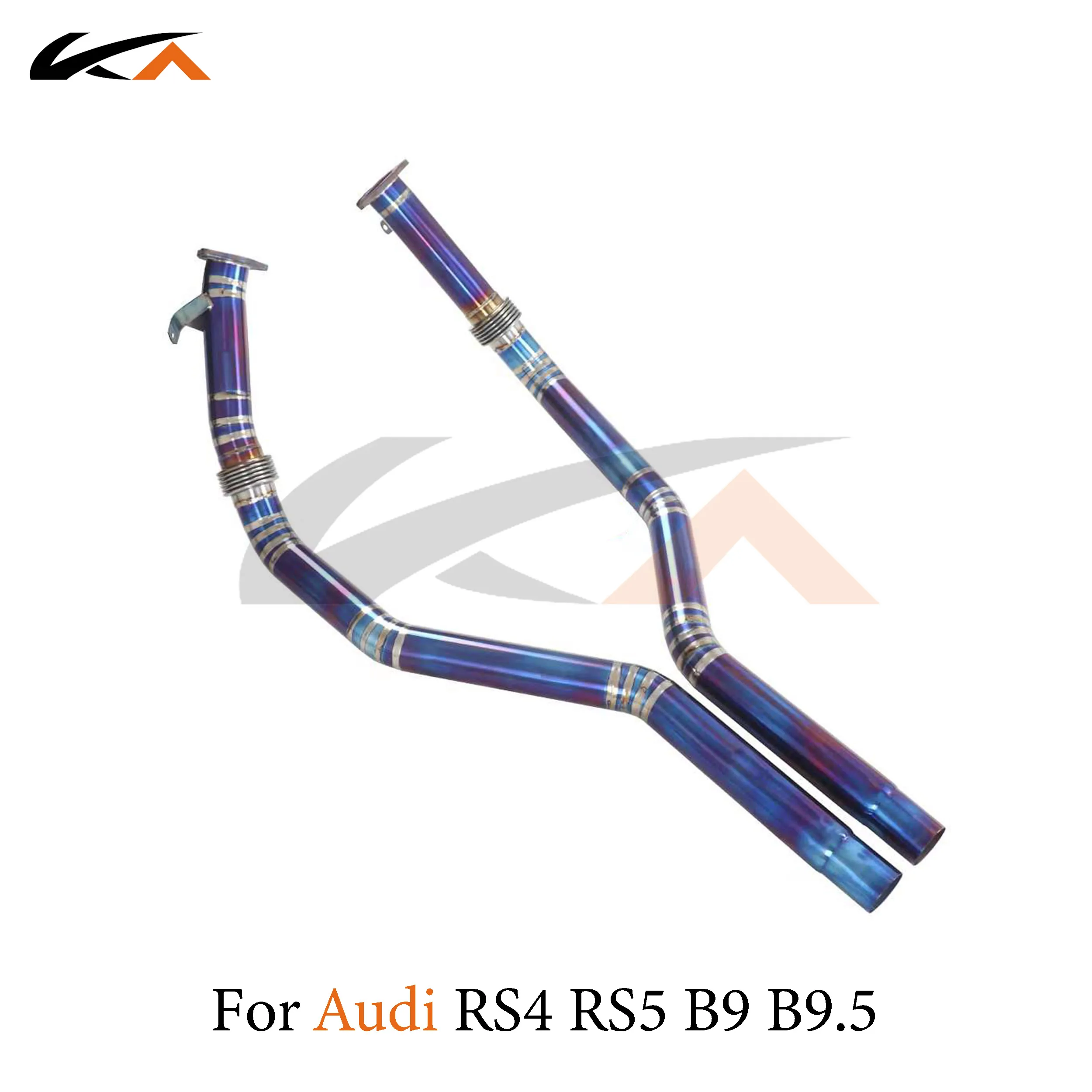 Выхлопная система KA передняя Труба из титана для Audi RS4 RS5 B9 B9.5 2 9 T с резонатором