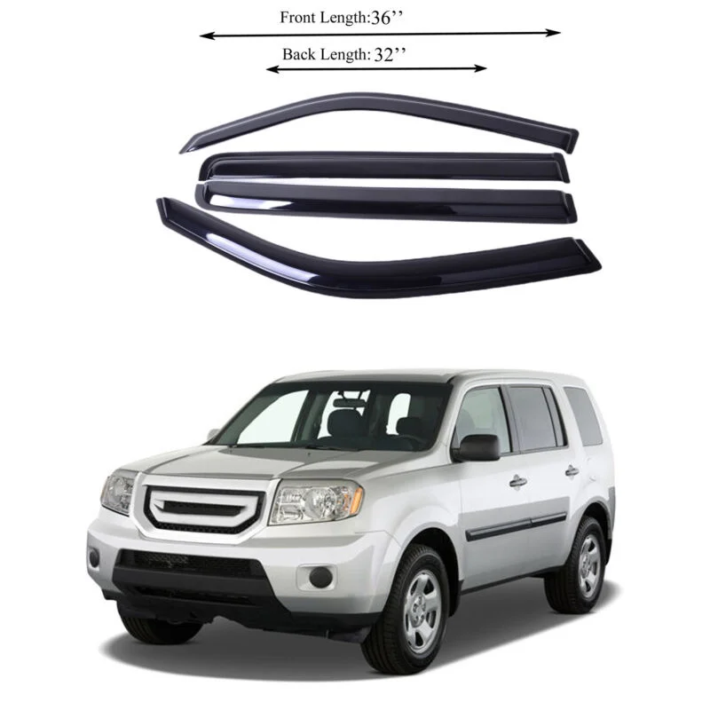 

Подходит для Honda Pilot 0915 Акриловые Боковые окна вентиляционный козырек Защита от солнца дождя