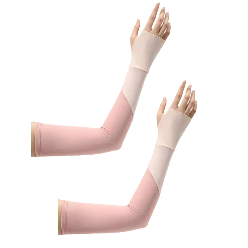 

Outdoor Cycling Hiking Gloves Mitten Oversleeve Women Fashion Sun Block Keep Cool Cuff Touchscreen Cycling Gloves DXAA