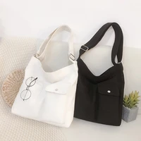 womens bag 2022 female tote canvas simple soft fashion messenger bolsas quality shopper crossbody new designer shoulder bags