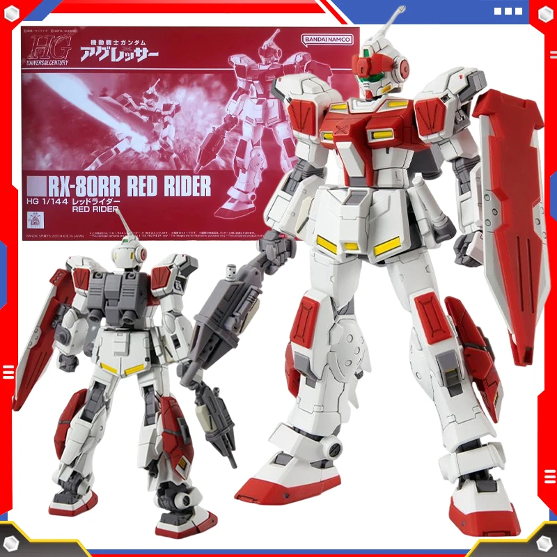 

Bandai Original HGUC 1/144 RX 80RR Red Rider Gundam BP Limited Anime Action Figure Assembled Model Kit Robot Toy Gift for Kids