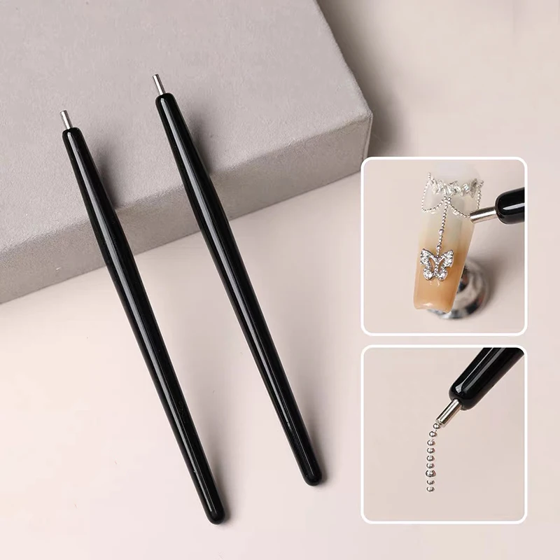 

Mini Steel Ball Picker Tool Multi-function Nail Magnet Point Drill Pen Tool for Picking Metal Small Ball Easy Cat Eye Gel Polish