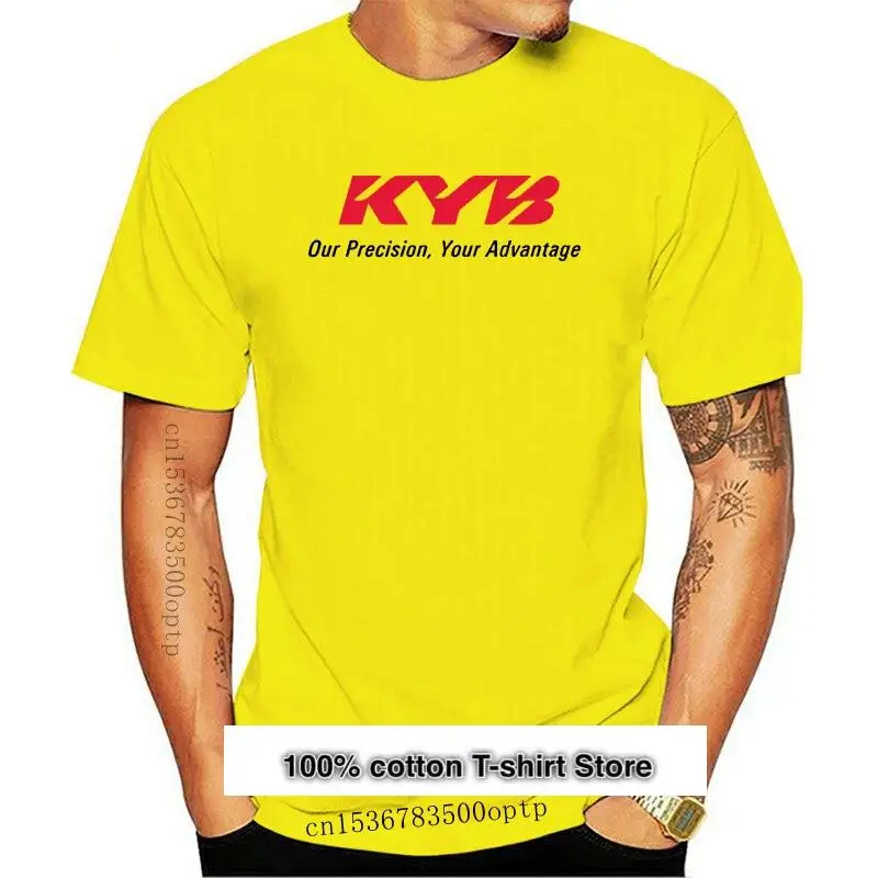 

Nueva horquilla KYB de automoción horquilla KYB de Japón hombres negro blanco Camiseta 100% de algodón de manga corta