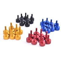 10pcslot m3 knurled head colourful aluminum hand tighten thumb pc case screws high quality