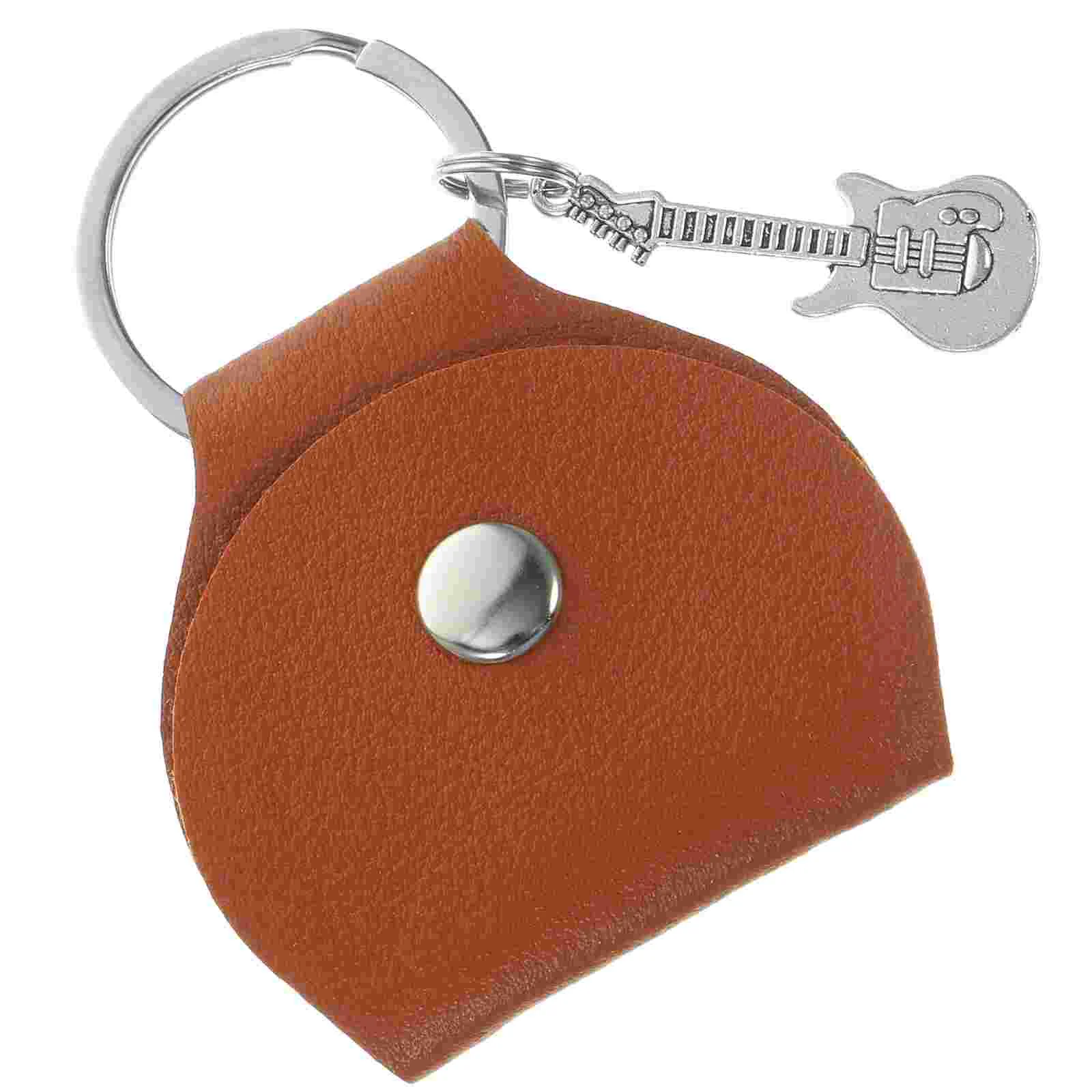 

Guitar Pick Case Keychain Unique Instrument Pick Container Carrying Case