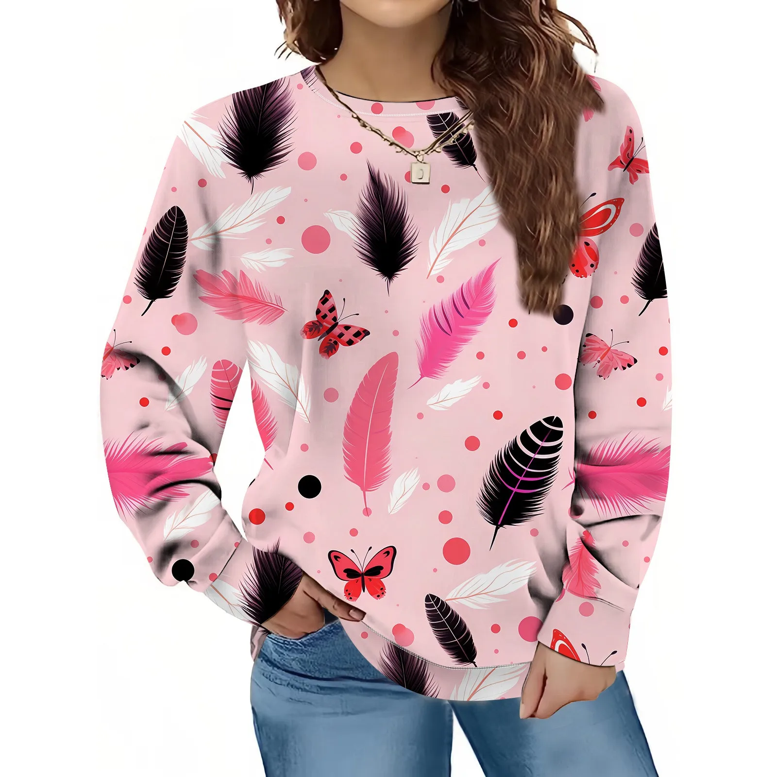 

Женская толстовка с цифровой надписью, повседневный Свободный пуловер, женская спортивная одежда в стиле преппи