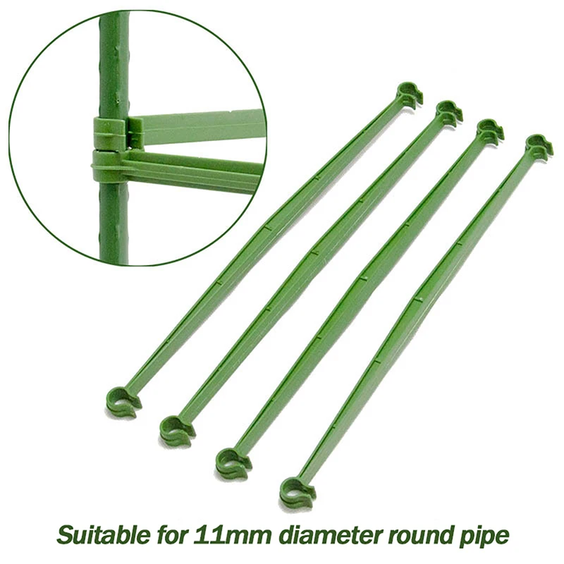 

6/12/20pcs Plastic Garden Plant Support Stakes DIY Expandable Trellis Connectors Garden Bracket Plant Cages Rods Accessories