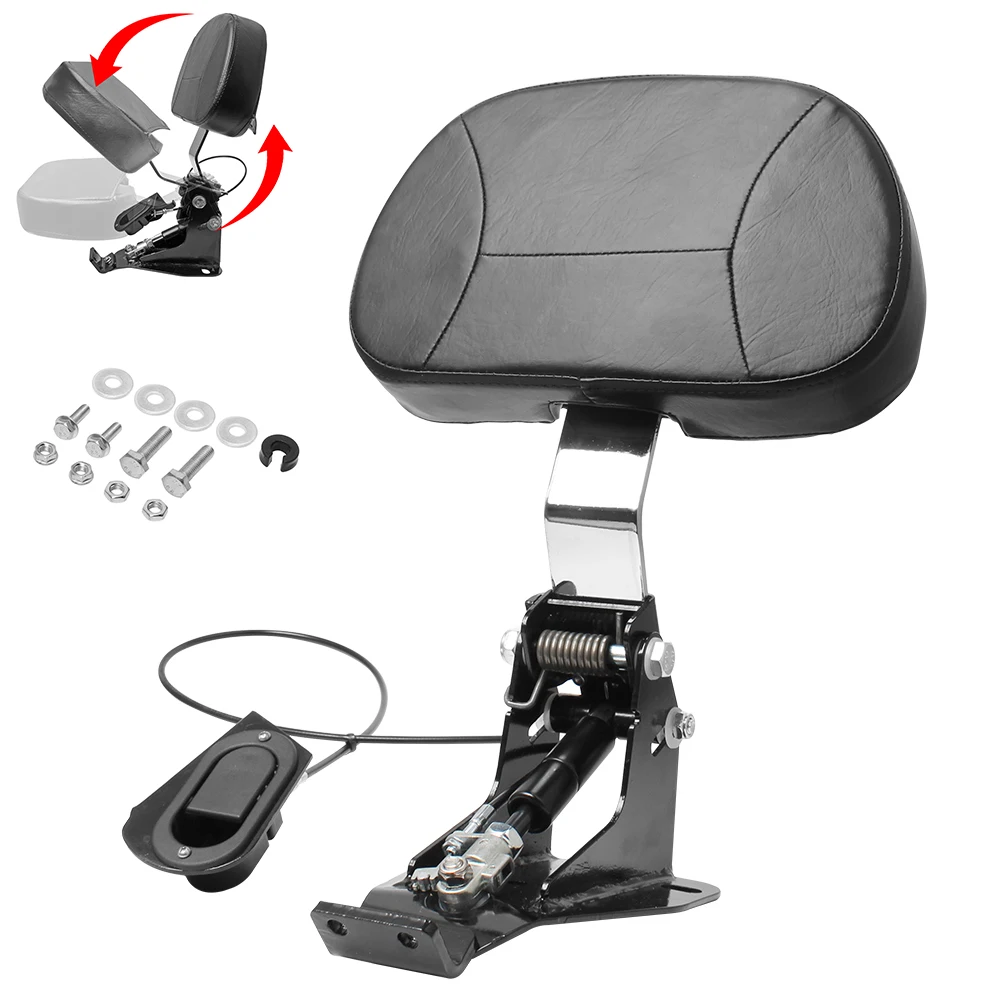 Регулируемая спинка для водителя мотоцикла с хромированным монтажным