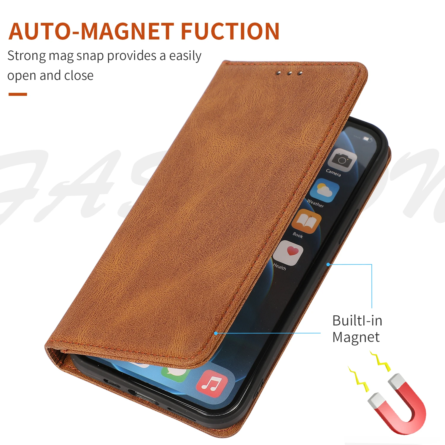 magnetic flip leather phone case for iphone 13 12 11 pro max 12mini mobile cover 7 8 6 6s plus se 2020 stand coque wallet funda free global shipping