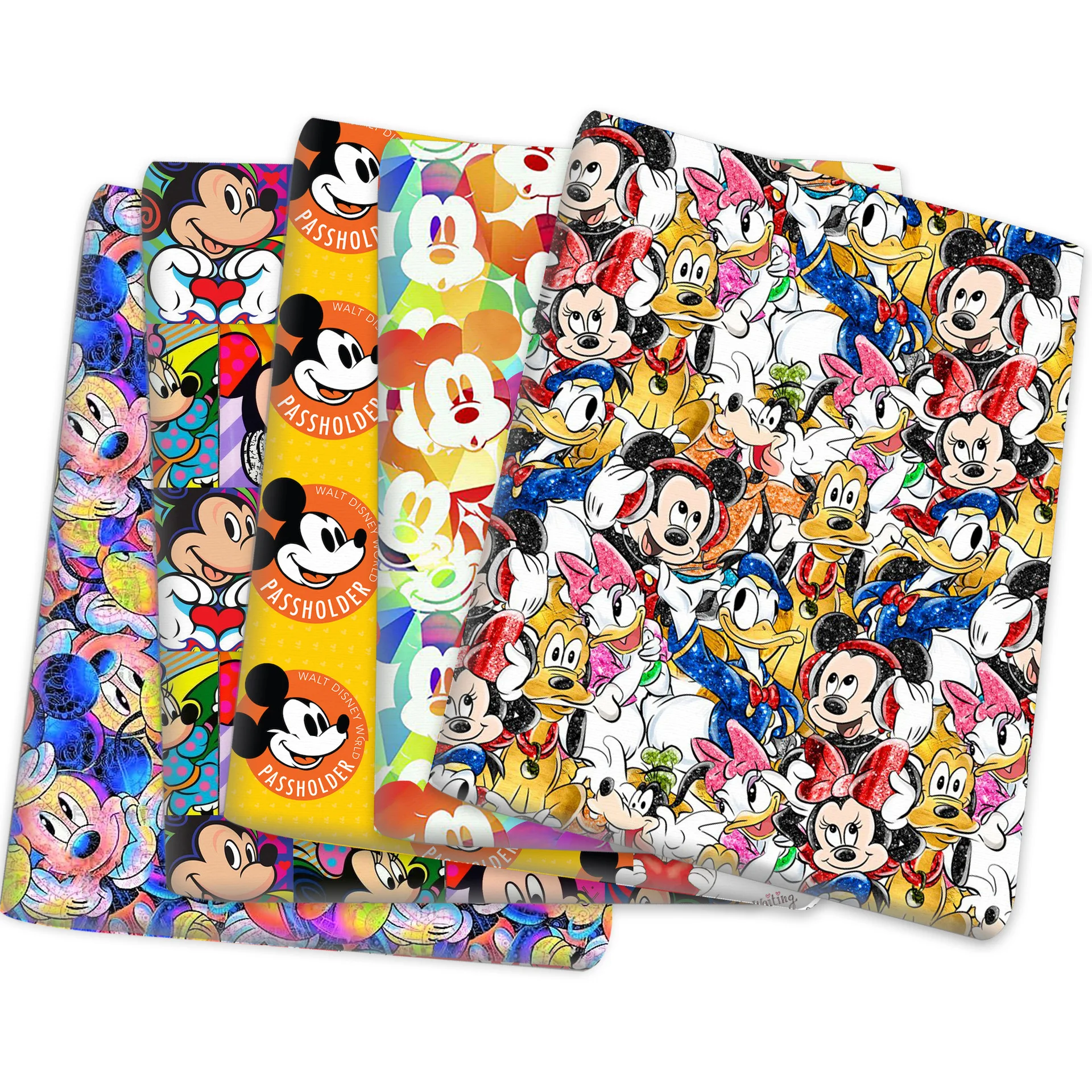 Wide145cm диснеевские Микки Минни хлопковые полиэстерные Лоскутные шитья ткань для