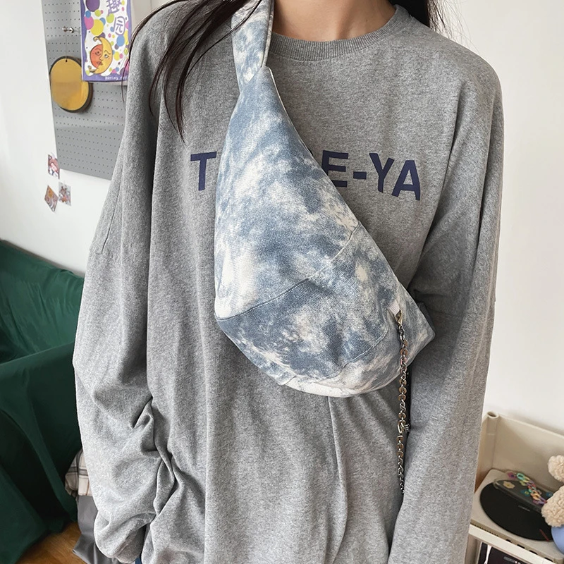 Индивидуальные универсальные нагрудные сумки Y2k в эстетическом стиле модная