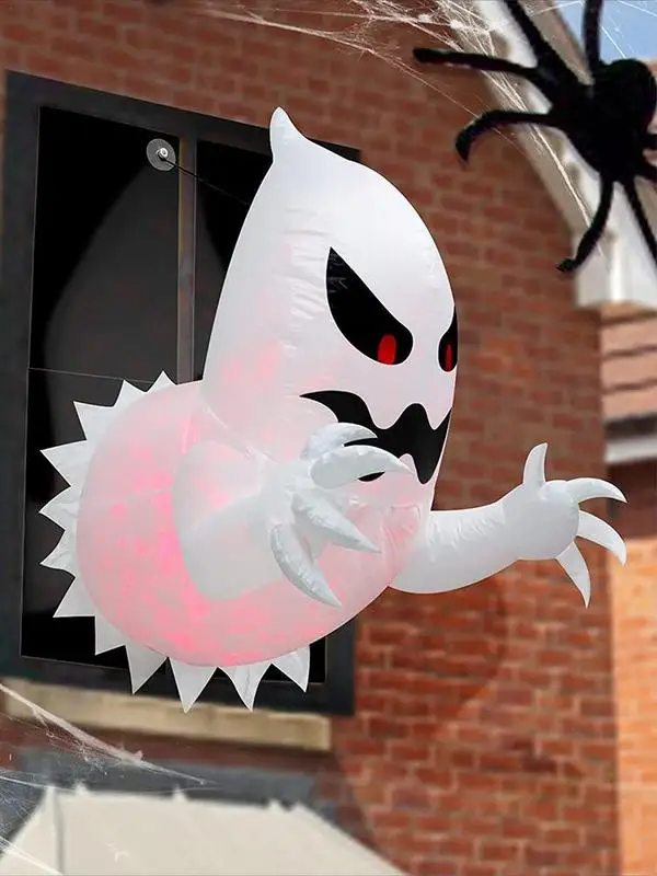 

Unique Giant Window Ghost Scary Phantom Coming Out Of Window Blow Up Inflatable Halloween Party Outside Yard Garden Lawn Decor
