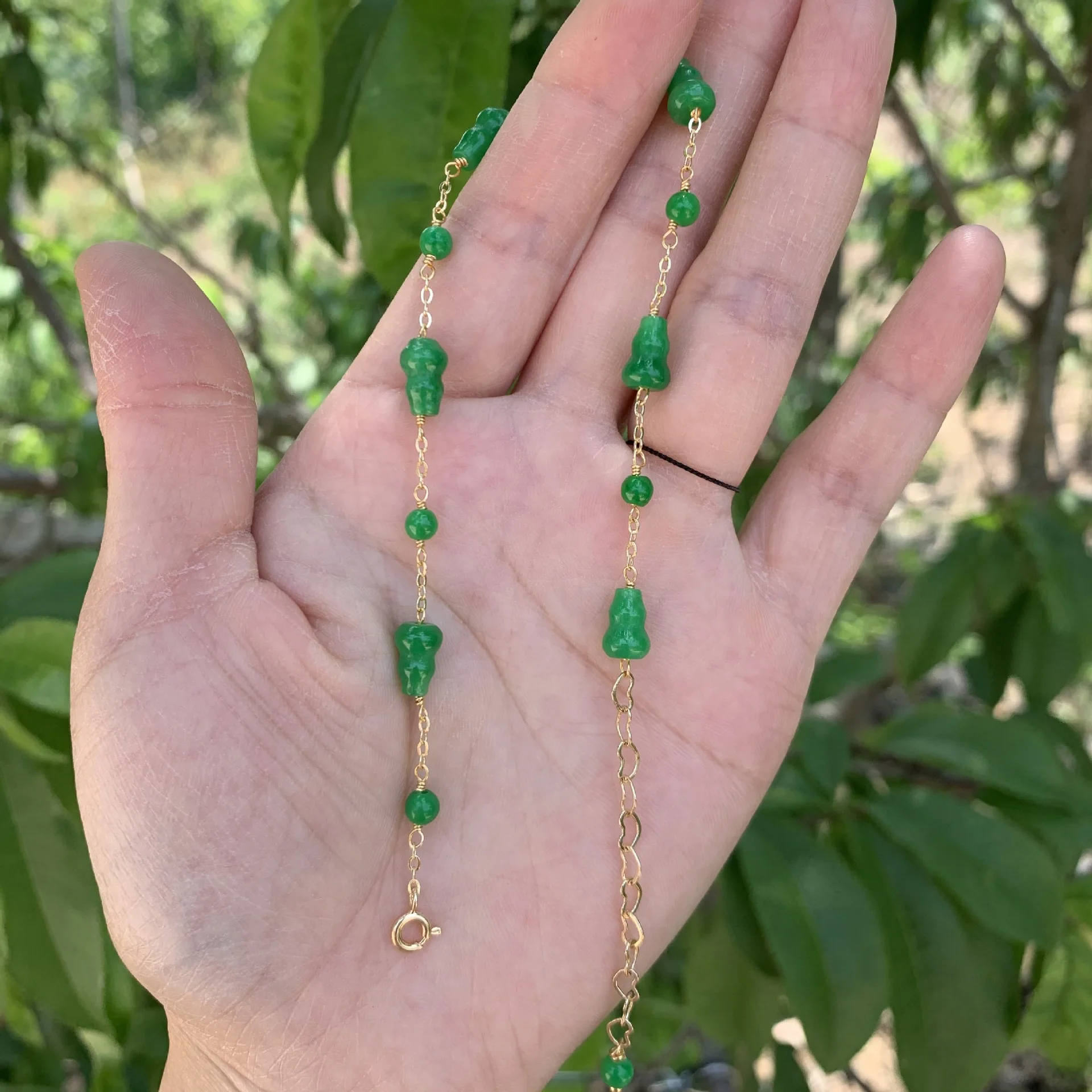 

Женские браслеты с зелеными искусственными камнями, китайские изумрудные амулеты, женские талисманы с натуральными камнями, ювелирные изд...