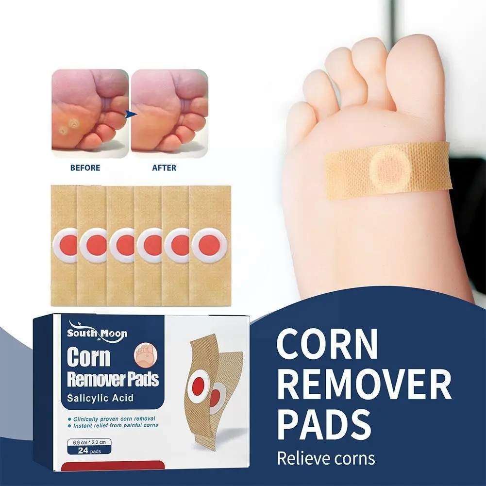 

Corn Removal Pads 24pcs Gentle Callus Removal Toes And Feet Self Stick Cushions For Foot Corn Wart Blister Removal Toe And D3N0
