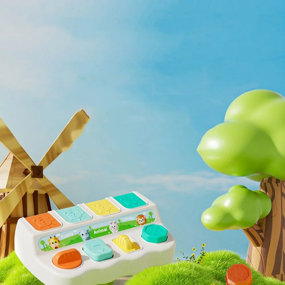 Коробка переключателей Монтессори Peekaboo игрушка на пуговицах с мультяшными