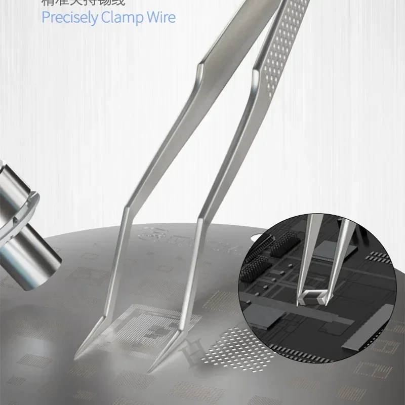 Механический Пинцет для точного зажима оловянной проволоки нескользящий и