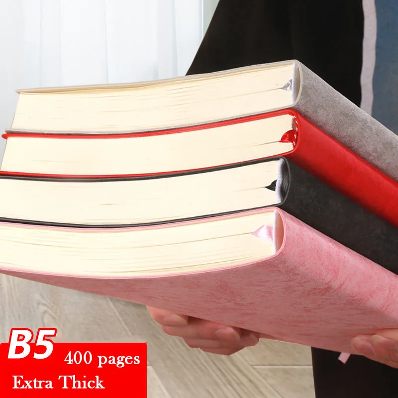 دفتر سميكة جدا عالية القيمة كتاب بسيط الطلاب B5 مصنف كبير المفكرة التخصيص الجملة اليومية مكتب الطلاب جديد