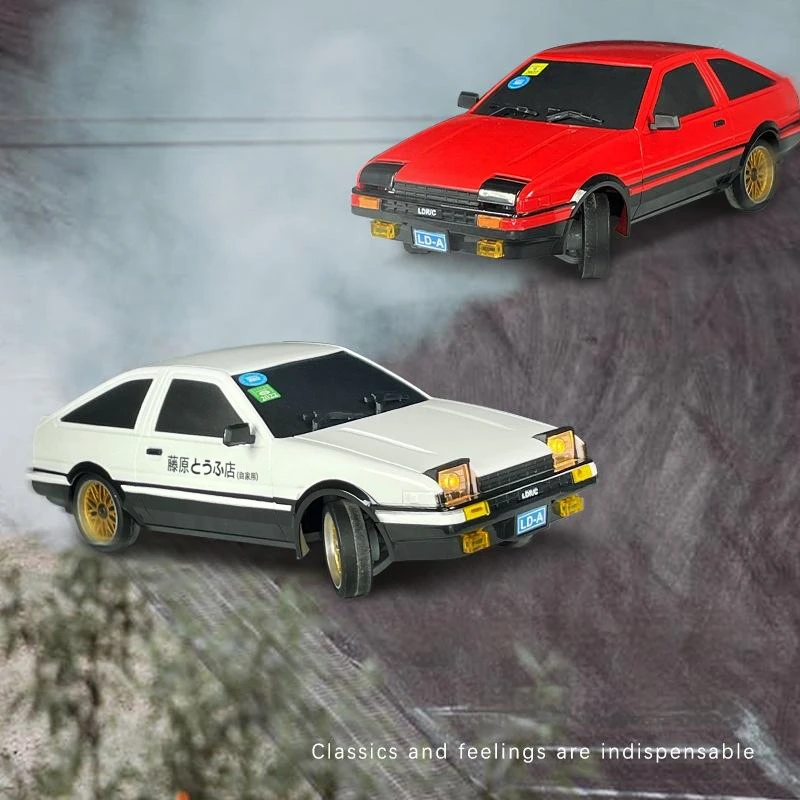 

Новинка Ldr/c1:18 полноразмерный пульт дистанционного управления флип-накопитель задний привод плоский бег дрейф Fujiwara тофу магазин Ae86 радиоуп...