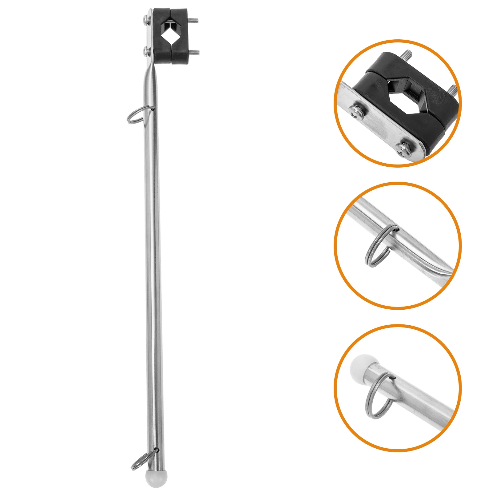 

Flag Pole Flagpole Mount Boat Marine Rail Holder Kit Stainless Steel American Garden Staff Outdoor Fitting Replacements