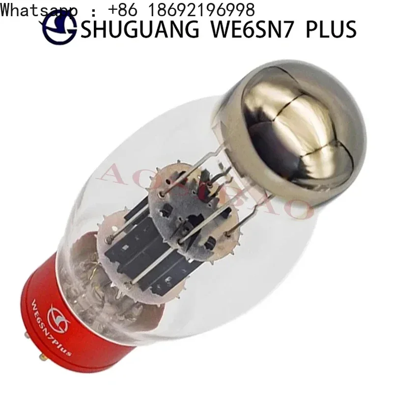 Фото Вакуумная лампа ShuGuang WE6SN7 PLUS 6SN7, улучшенная версия CV181 6H8C 6N8P 6SN7, электронные лампы для аудиоусилителя, точно подобранные. №2