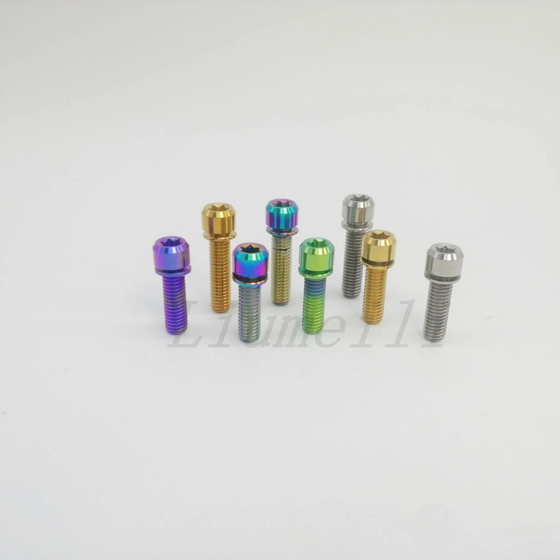 Фото Титановые болты Liumeili Ti M6x20 M6X25 мм с шайбами T30, фасканая головка Torx для зажима штока велосипедного дискового тормоза, 1 шт. №1