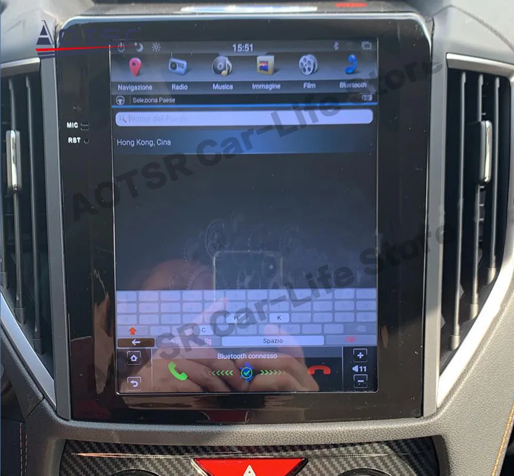 Экран Tesla Carplay Android 11 мультимедийный для Subaru Forester XV 2018 2019 2020 2021 GPS Navi Стерео