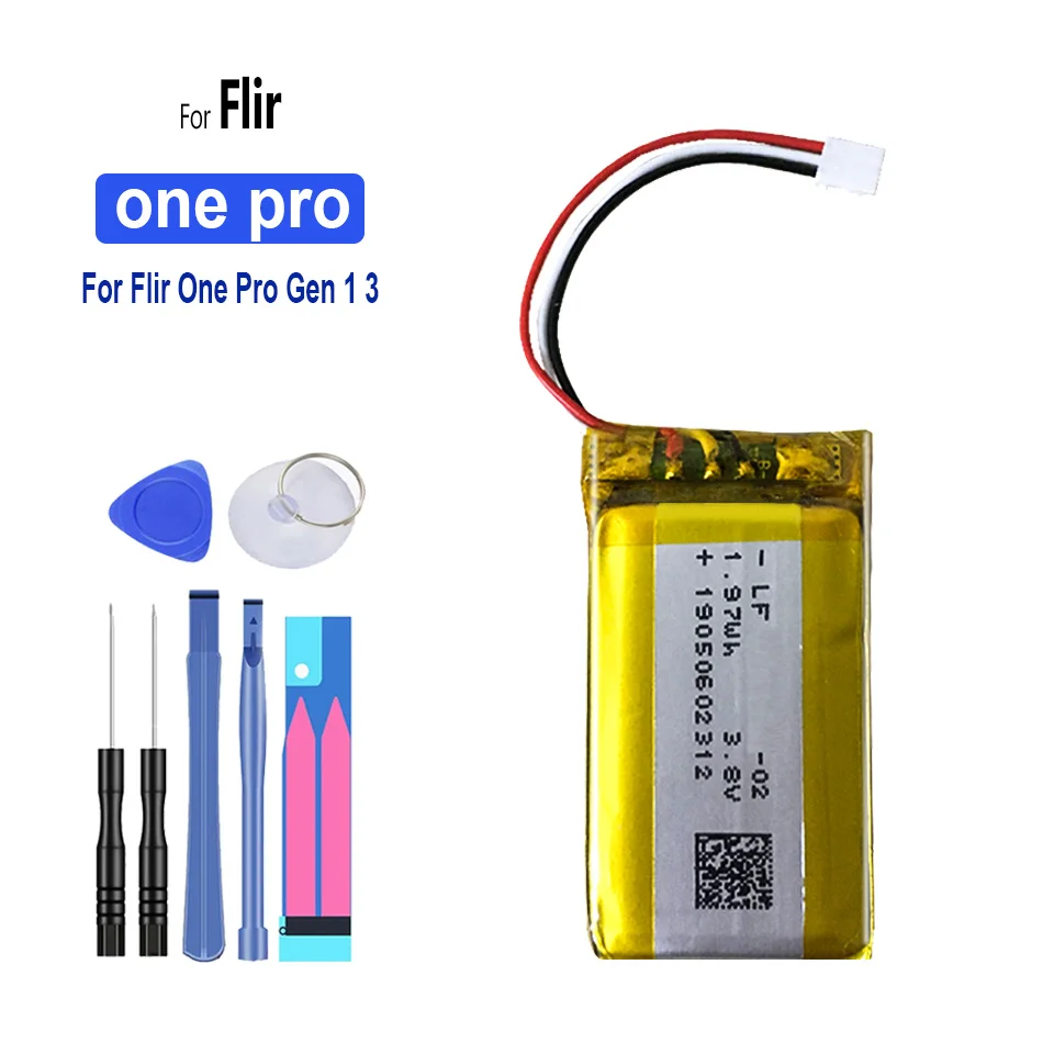 

Battery OnePro 520mAh for Flir One Pro Gen 1 3 Gen1 Gen 3 Gen3 Thermal Imaging Camera