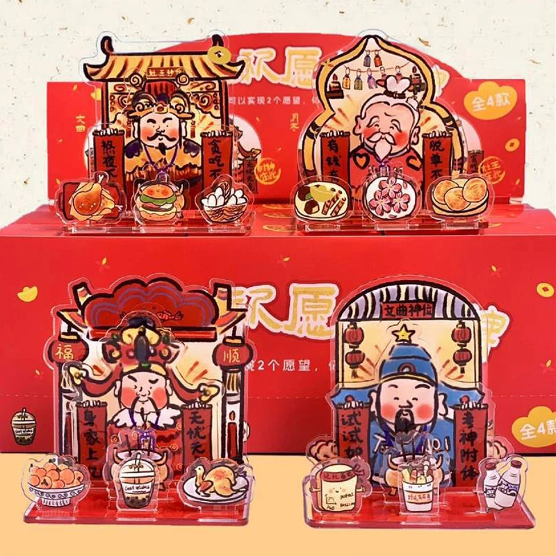 Акриловая стоячая карта God Of Wealth Kitchen Wen Qu Xing Fun Worshipping украшение для домашнего