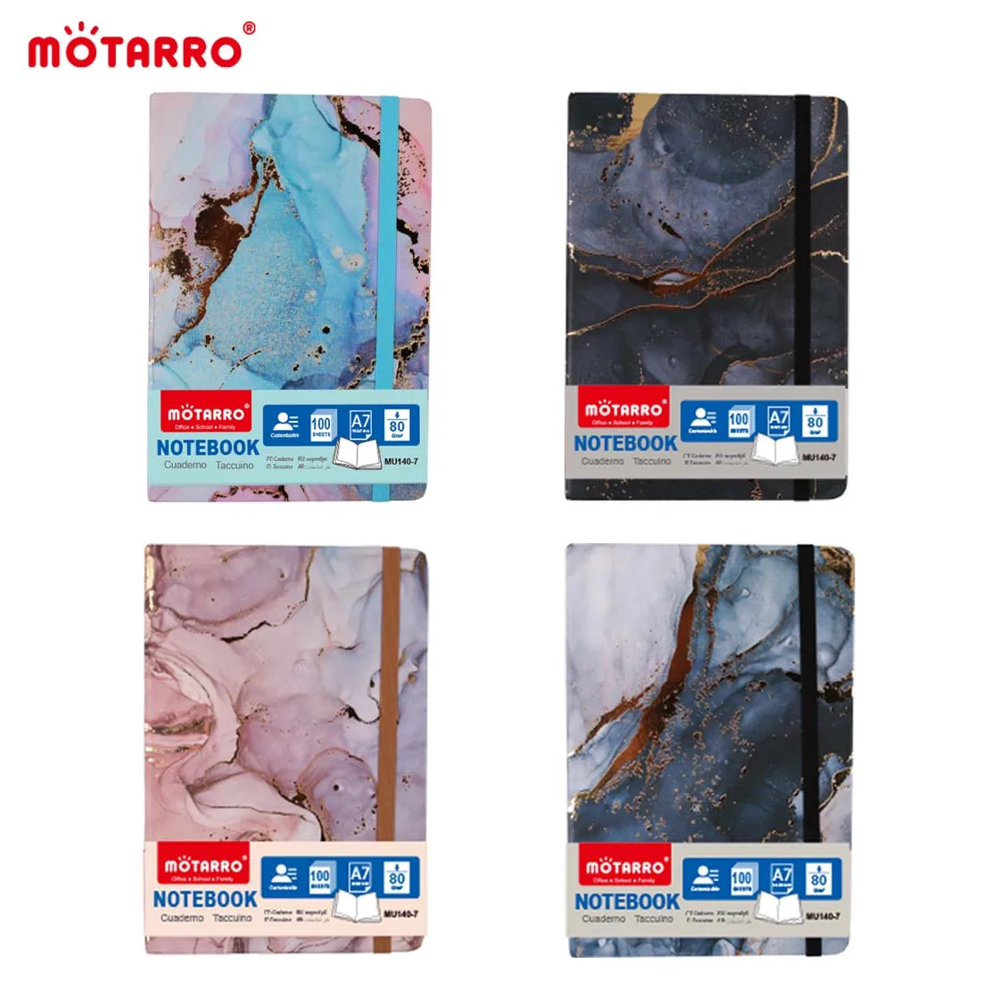 Блокнот MOTARRO с золотым тиснением 1 шт.