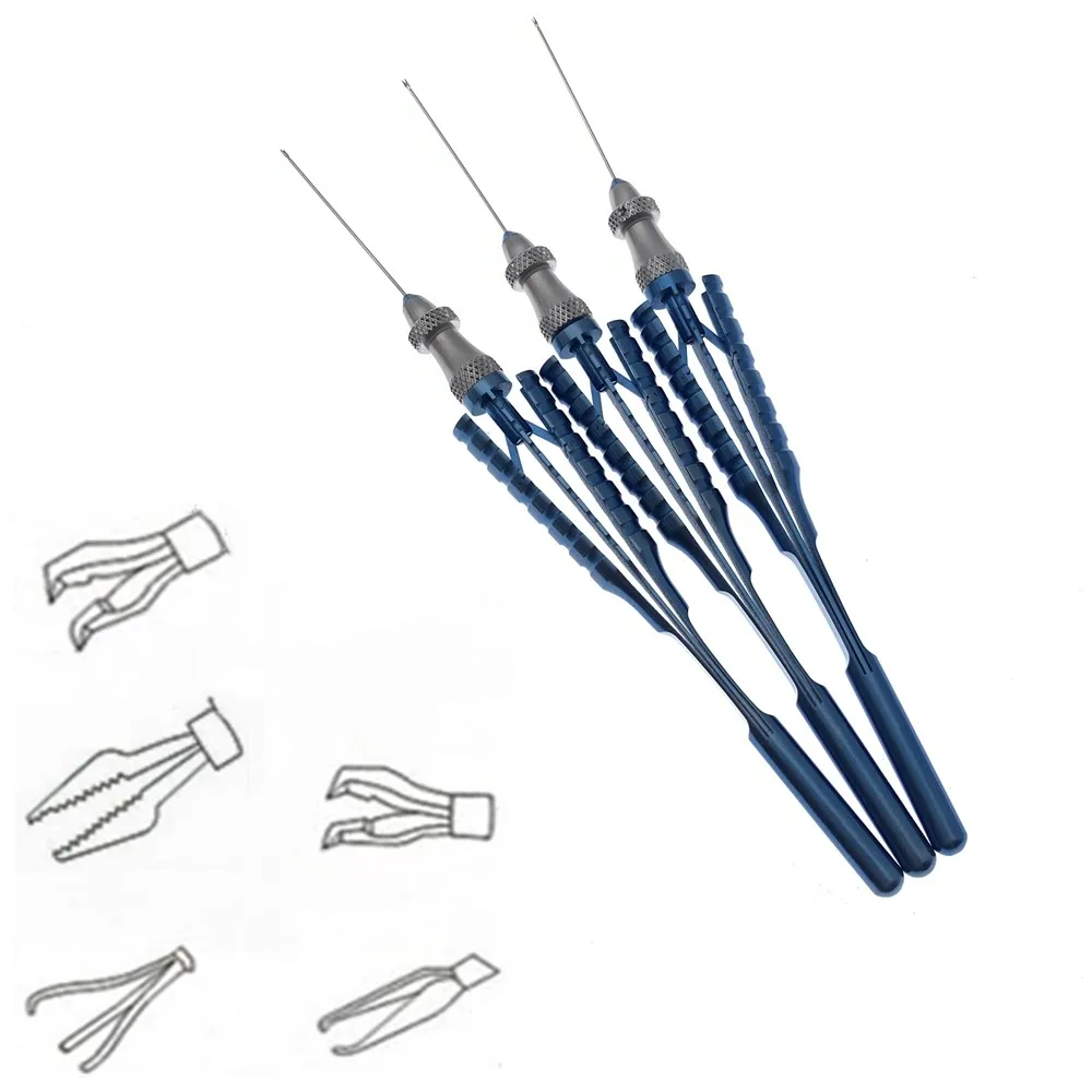 

Retinal Capsulorhexis Forceps Serrated Forceps Removable Head 23G/25G Ophthalmic Eye Surgical Instrument
