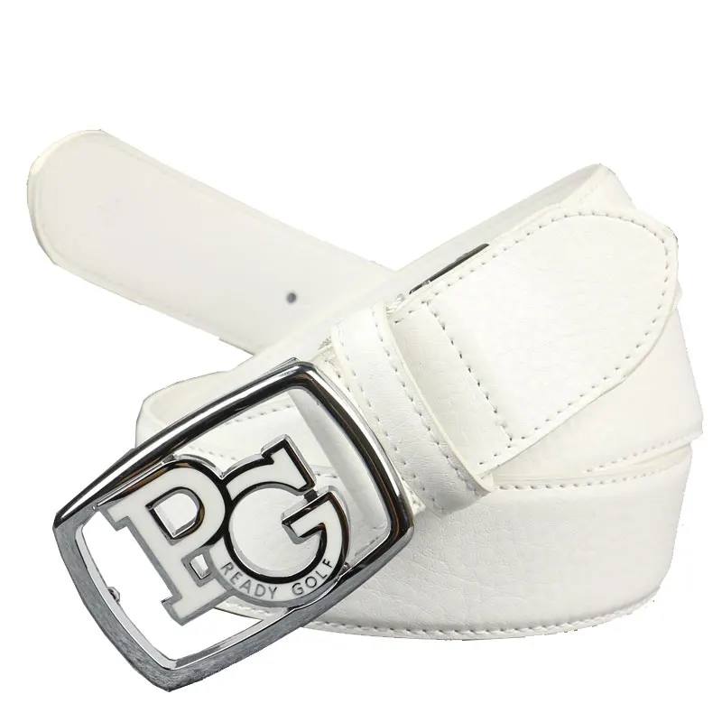 Golf Men's Belt Alloy Buckle Leather Sports Leisure Belt High Quality Golf Accessories Free Shipping