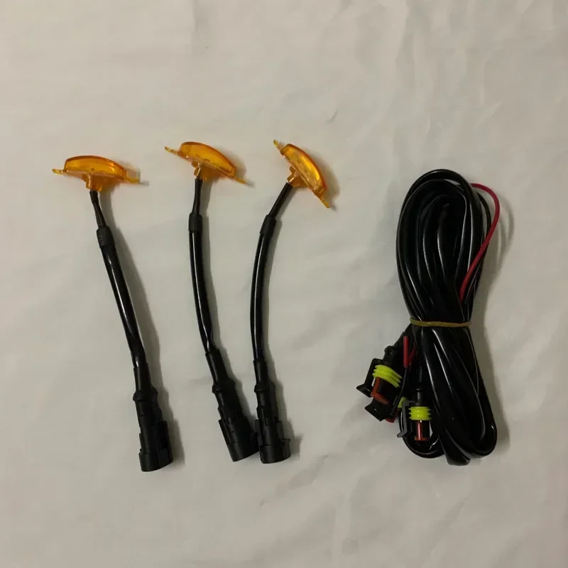 Комплект модификации гоночного гриля с белыми янтарными светодиодными фонарями