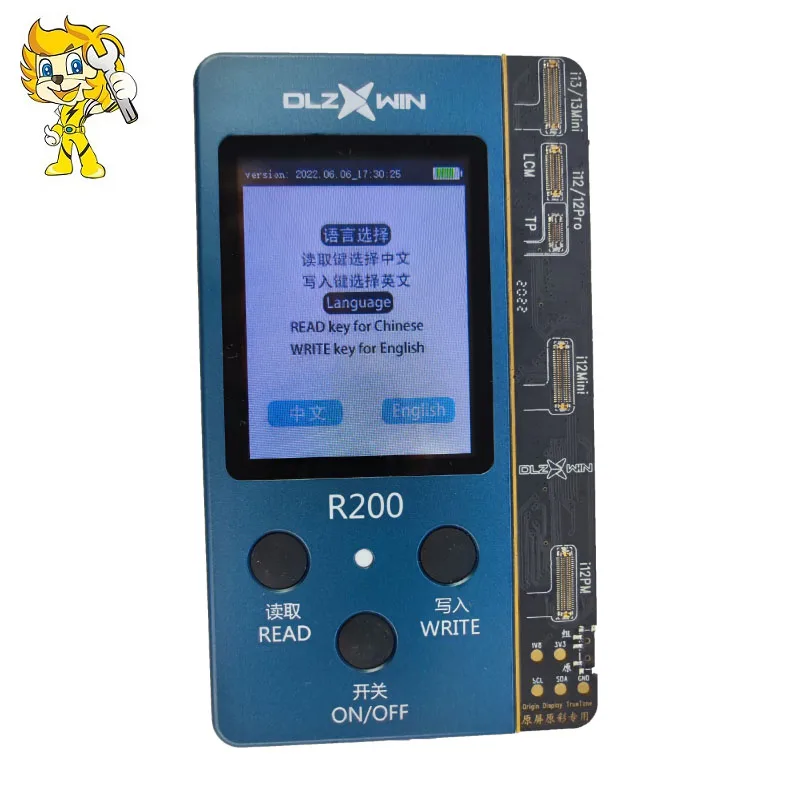 Buy DLZXWIN DL R200 متعددة الوظائف صحيح لهجة الانتعاش مبرمج آيفون 7 إلى 13 شاشة إصلاح مجموعة أدوات إصلاح الأصلي