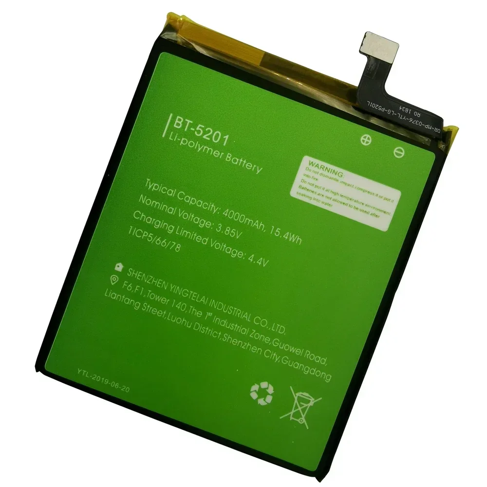 100% оригинальный аккумулятор высокого качества 4000 мАч для LEAGOO Power 2 Pro BT-5201