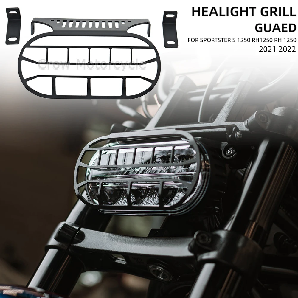 

Headlight Grille Guard For Sportster S 1250 RH1250 RH 1250 2021 2022 Motorcycle Headlight Grille Guard Protector Cover