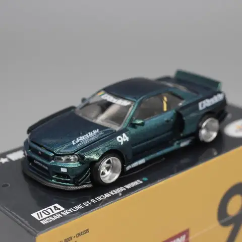Mini gt nissan skyline r34 - купить недорого | AliExpress