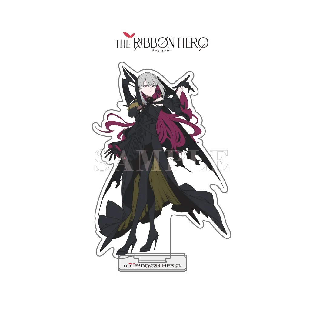 Фото Акриловая подставка THE RIBBON HERO, милая фигурка-стенд в стиле чиби, версия Ribbon Hero, фэнтезийный аниме-персонаж (мальчик/девочка), украшение для стола, брелок. №3
