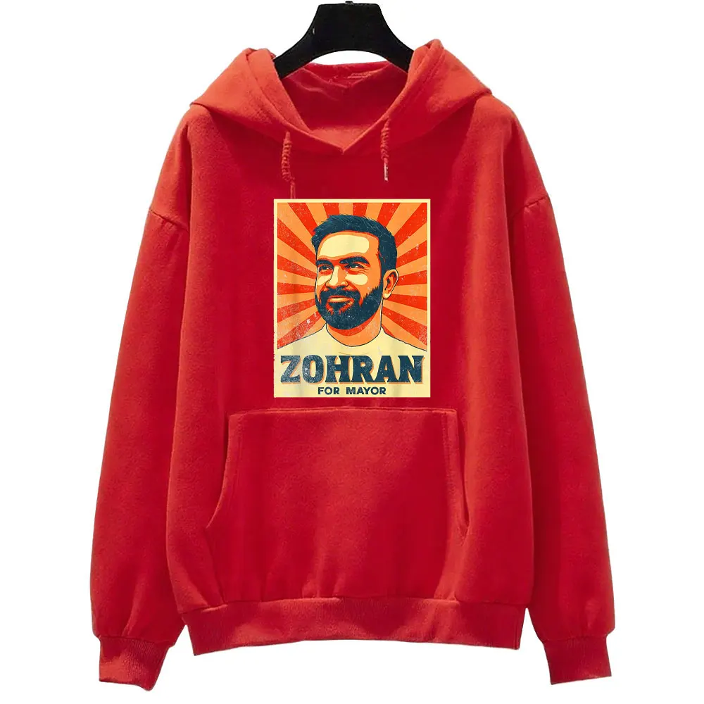 Фото Zohran Mamdani for NYC Mayor Merch Zohran Mamdani толстовки с длинными рукавами уличная одежда повседневная модная толстовка мужская одежда №3