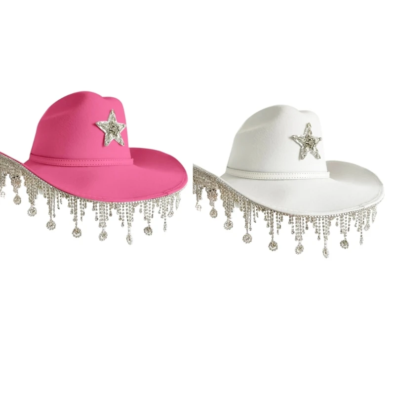 

Dangle Brim Hat Spring Wedding Bachelorette Hat for Taking Photo Drop shipping