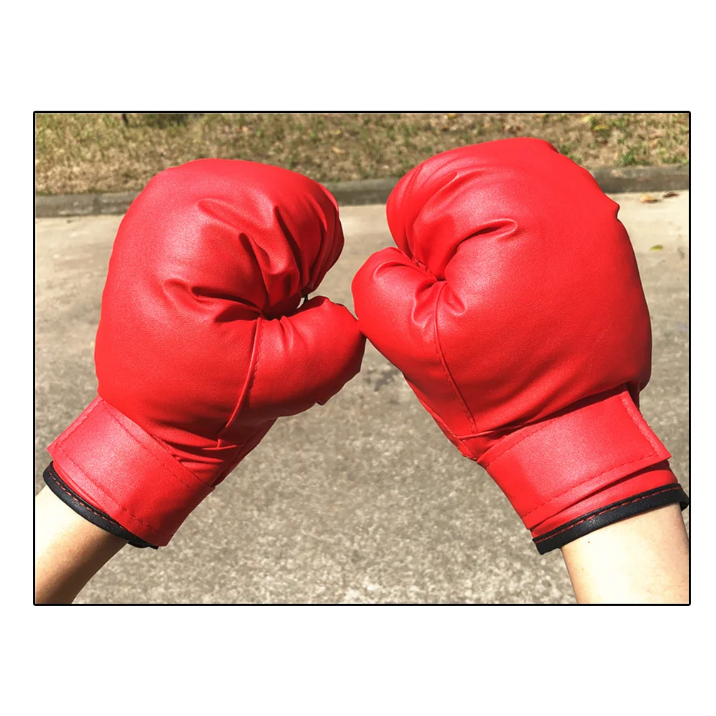 

Детские боксерские тренировочные Защитные рукавицы, спарринговые подушечки для борьбы с кикбоксингом (красный)