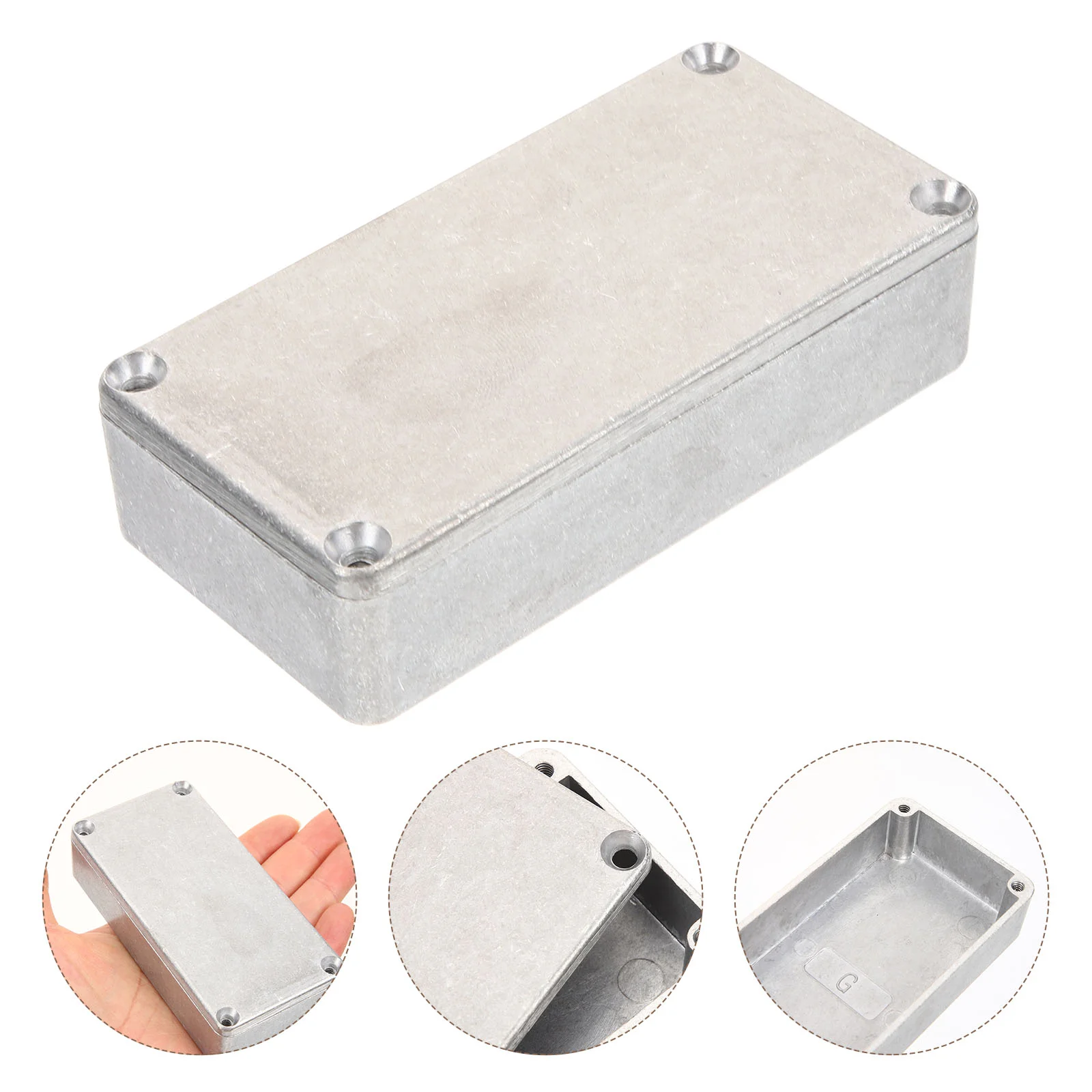 Guitar Enclosure Replacement Effect Aluminium Stomp Box Pedalboard Aluminum Case Practical Shell Accessory enlarge
